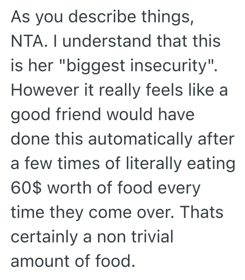 Screenshot 2025 03 17 at 6.55.27 AM e1742209089336 Friend Struggles With Overeating, But Gets Offended When Asked To Bring Her Own Food