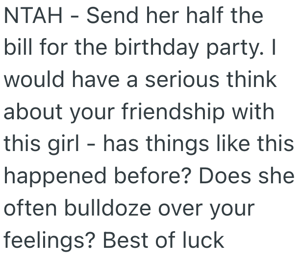 Screenshot 2025 03 19 at 11.06.51 PM Birthday Girl Threw Herself A Bash, But Her Friend Stole The Spotlight With An Elaborate Gesture Unrelated To The Guest Of Honor