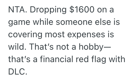 Screenshot 2025 03 22 at 4.59.08 PM His Girlfriend Who Works Part time Spent An Extravagant Amount On A Video Game, So Now Hes Contemplating Breaking Up With Her