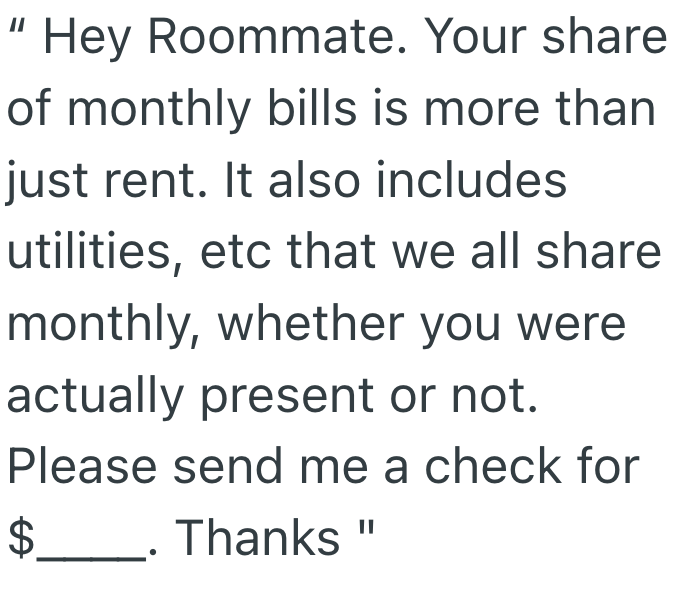 Screenshot 2025 03 24 at 3.40.33%E2%80%AFPM Absentee Housemate Stopped Paying Half The Bills, And The Roommate Who Is Still Home Wonders If She Should Ask Her Roommate To Pay