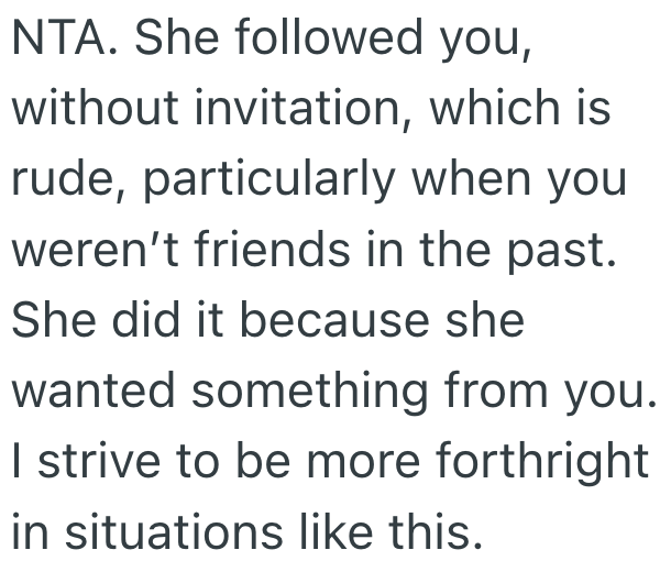 Screenshot 2025 03 25 at 1.11.37 PM Birthday Girl Ran Into A Bad Ex Coworker At The Bar And Told Her To Go Away, But Now Shes Worried She Was Rude