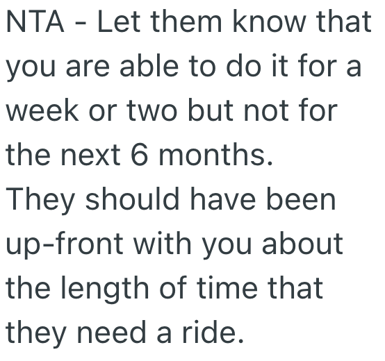 Screenshot 2025 03 25 at 3.54.06 PM A Coworker Asked For A Ride And They Said Yes, But They Didnt Know He Was Making A Six Month Commitment