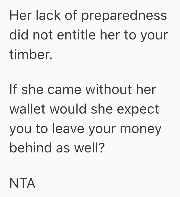 Screenshot 2025 03 26 at 11.46.50 AM An Unexpected Guest Crashed Their Campsite, And A Heated Exchange Over Firewood Threatened To Ruin The Whole Trip