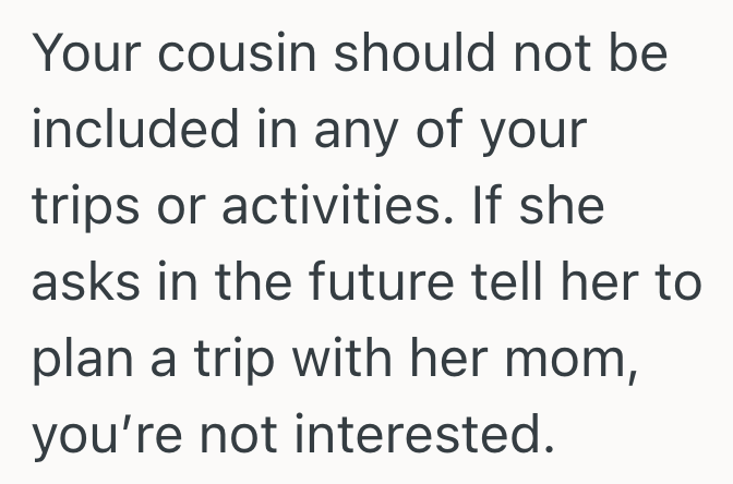 Screenshot 2025 03 26 at 2.52.08 PM She Invited Her Cousin To Join Her On A Group Trip, But Her Cousin Ended Up Arriving Late And Leaving That Same Night