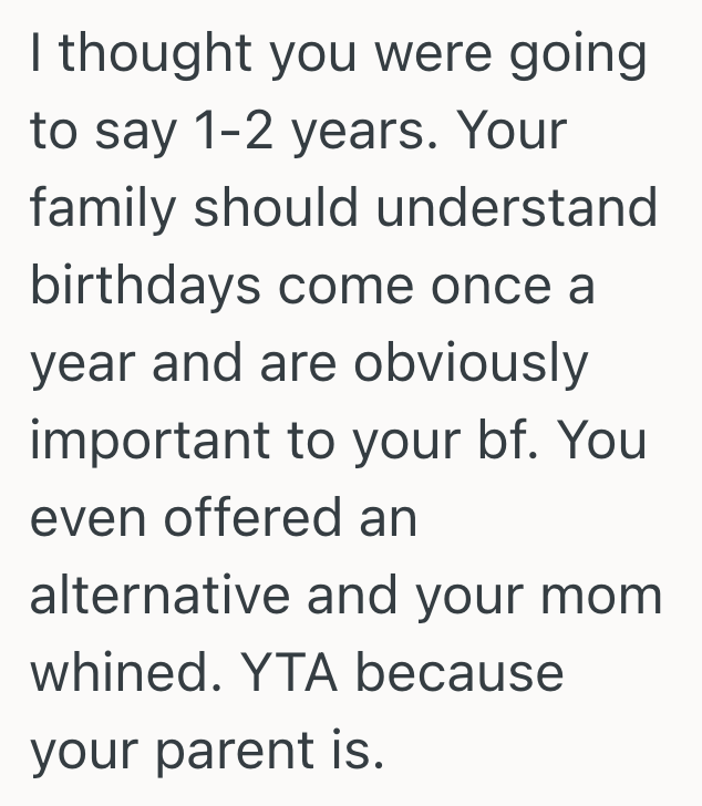 Screenshot 2025 03 26 at 3.21.34 PM She Was Planning To Visit Her Family Over The Weekend, But Her Boyfriend Really Wants Her To Stay In Town To Celebrate His Birthday With Him