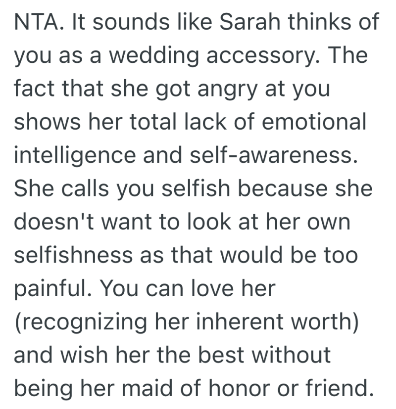 Screenshot 2025 03 28 at 6.53.43%E2%80%AFAM e1743159300958 Bride Went Silent for Months, But Then Her “Best Friend” Declined The Maid Of Honor Invite