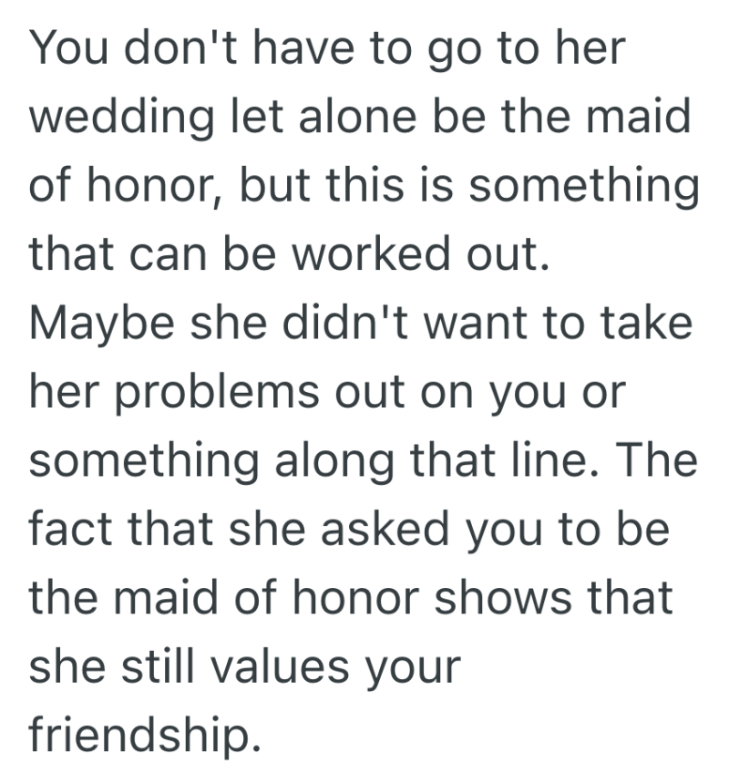 Screenshot 2025 03 28 at 6.54.01%E2%80%AFAM e1743159306857 Bride Went Silent for Months, But Then Her “Best Friend” Declined The Maid Of Honor Invite