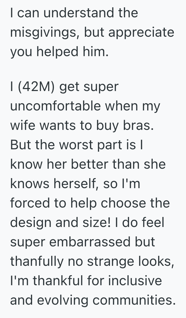 Screenshot 2025 03 29 at 1.05.27 PM Customer Spotted A Man Struggling To Find Clothes For His Wife, So She Helped Him Figure It Out And Find What He Needed