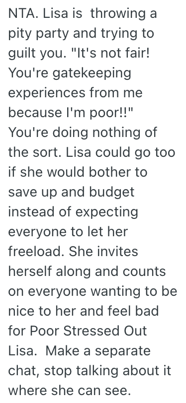 Screenshot 2025 03 30 at 3.58.20 PM Her Friend Expects Her To Pay For An Overseas Girls Trip, But Shes Tired Of Footing The Bill For Her