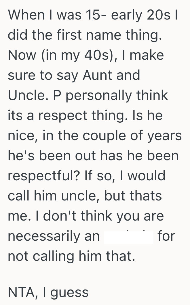Screenshot 2025 03 31 at 6.06.11 PM She Doesnt Want To Call Her Uncle Uncle Since She Barely Knows Him, But Her Family Thinks Thats Disrespectful
