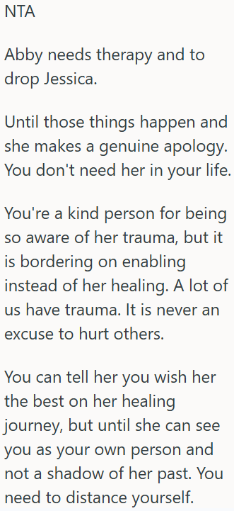 Screenshot 1 14ec0e Womans Friend Keeps Treating Her Like Shes The Same As Her Toxic Friend From The Past, But She Insists Its Not Fair