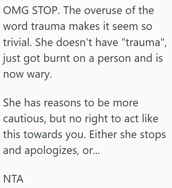Screenshot 4 89304b Womans Friend Keeps Treating Her Like Shes The Same As Her Toxic Friend From The Past, But She Insists Its Not Fair