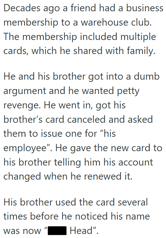 Screenshot 4 f61919 Her Freeloading In Laws Tricked Her And Her Husband Into Handing Their Big Box Membership Cards To Them, So She Canceled Their Subscription Without Telling Them