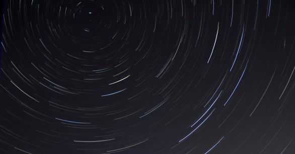 A time lapse image of stars