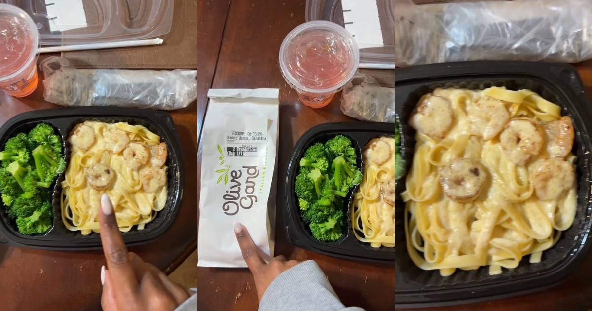 Samantha James at an Olive Garden