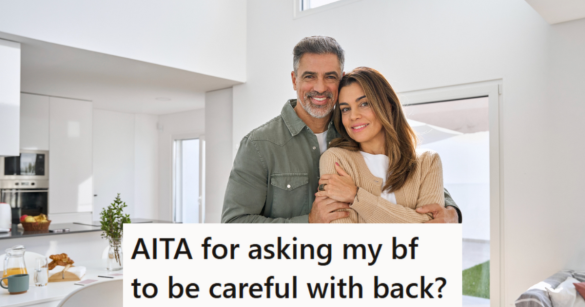 happy couple in their kitchen