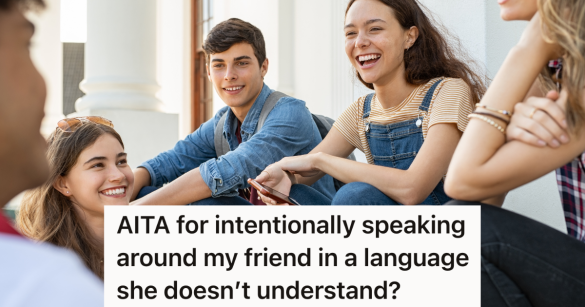 group of teenagers laughing and talking