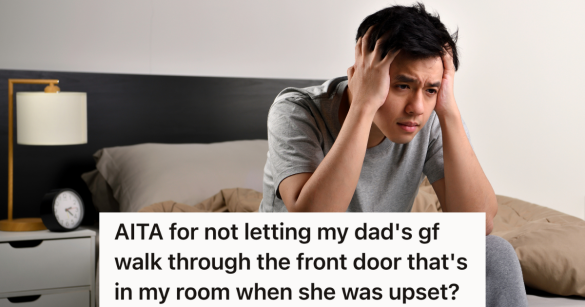 worried young man sitting on the edge of the bed