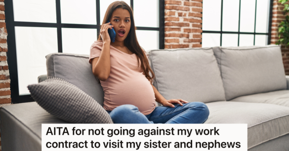 pregnant woman talking on the phone