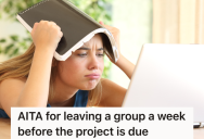 Student Was Stuck In A Group Project With Unresponsive Teammates, So She Put Her Hands Up And Stepped Away To Save Her Grade