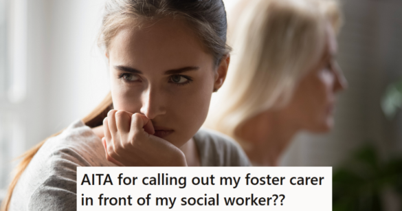 older woman and sad younger woman face away from each other