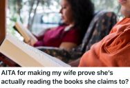 Husband And Wife Have A Friendly Competition To See Who Can Read The Most Books, But Now He Thinks His Wife Is Cheating