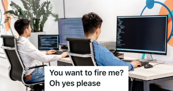 two software engineers working on their computers in the office