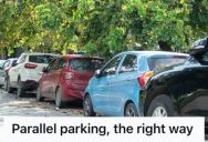 Man Was About To Parallel Park In A Tight Parking Space When A Group of Teens Tried to Steal His Spot, So He Outsmarted Them Without Moving An Inch