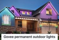 Man Installed Outdoor Christmas Lights Then He Never Has To Take Down, But When His Neighbor Did The Same Thing, It Turned Into A Competition