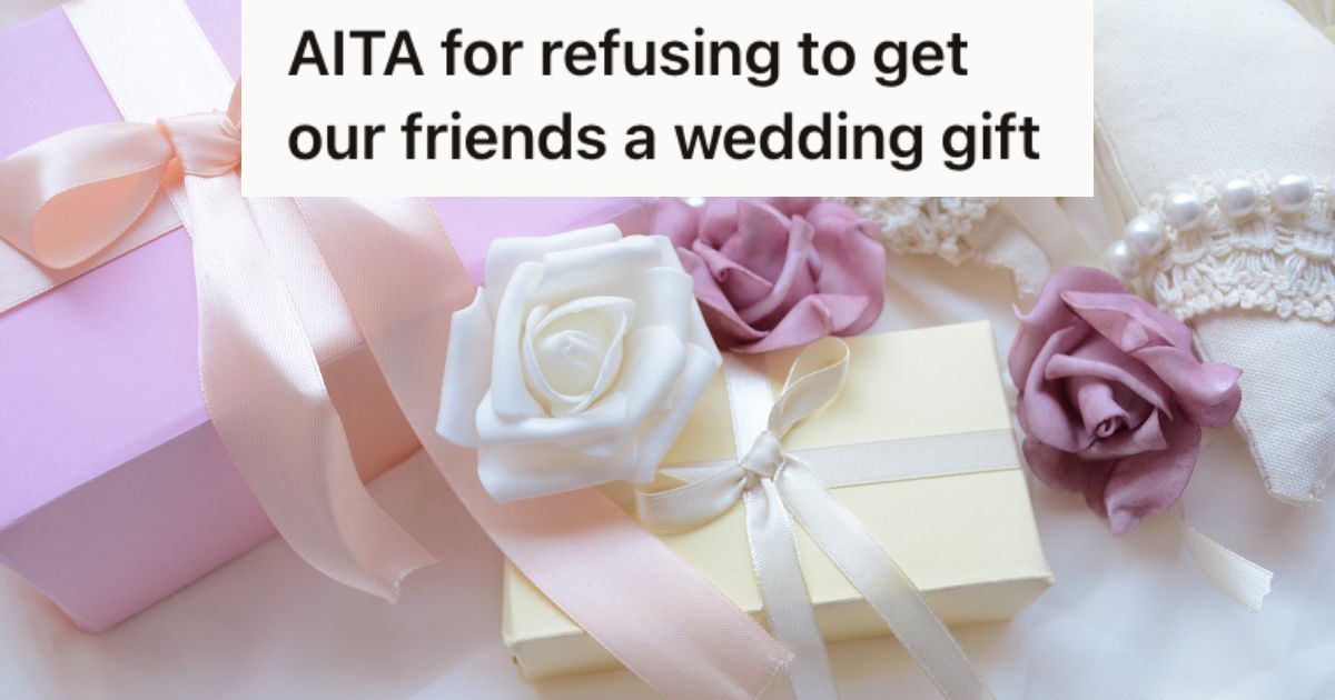 wedding gifts in pastel-colored boxes and ribbons