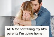 Her Boyfriend’s Parents Won’t Let Her Leave With Her Unborn Child, So She Plans To Go To Her Family Without Telling Them