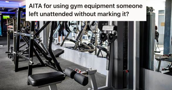 Fitness center with various gym equipment