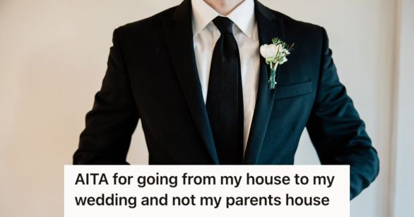 Groom in his tux getting ready for his wedding