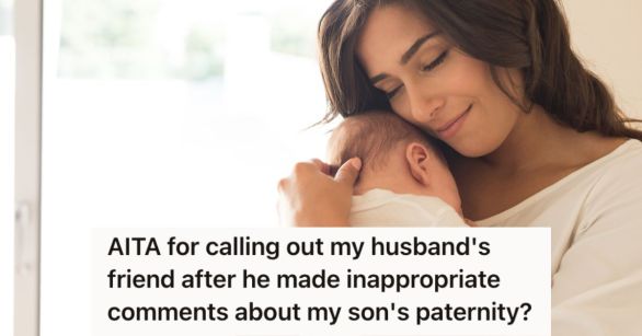 Mother holding her baby tightly and smiling at her