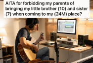 Man Doesn’t Want His Destructive Younger Siblings To Visit Him At His Apartment, But His Parents Think He’s Being Unreasonable