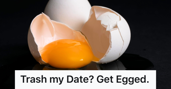 egg broken open showing the yolk