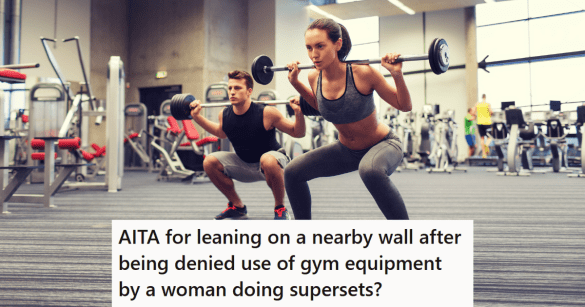 couple lifting weights at the gym