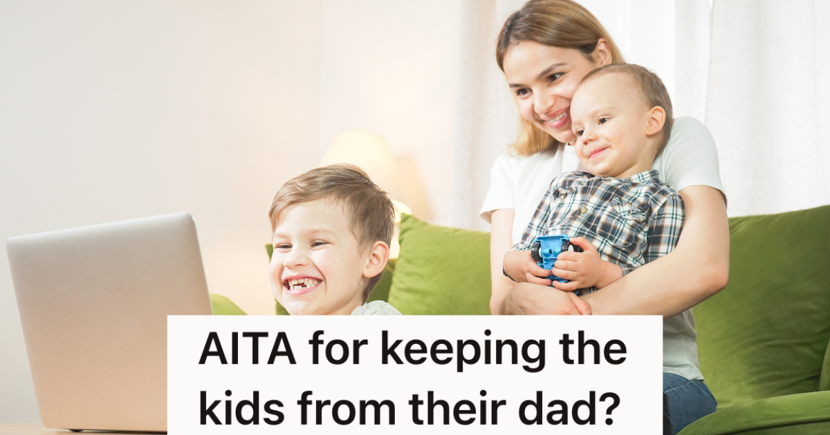 mom with two young boys