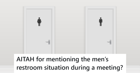 ladies and men's restrooms