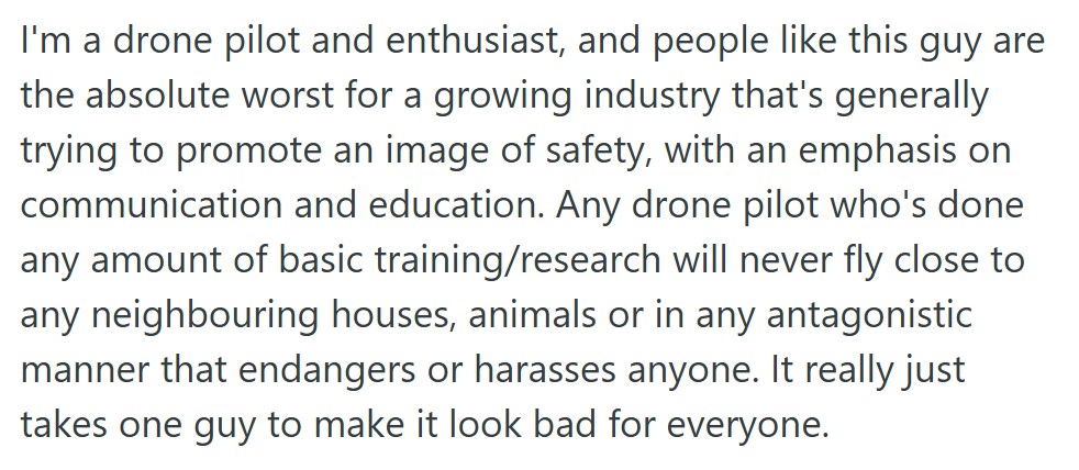 comment 1 35 When His Dog Destroyed A Neighbors Drone, The Drone Owner Tried To Sue Him. So He Counter Sued And Won Big Time.