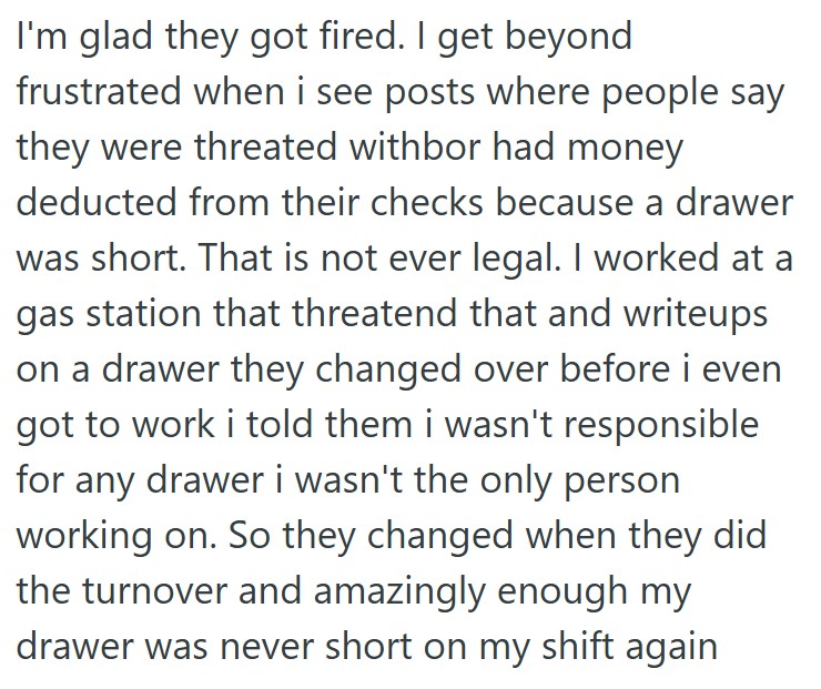 comment 2 13 A New Manager Came In And Cut Her Hours, But This Pizza Franchise Worker Saw The New Manager Stealing And Got Him Fired