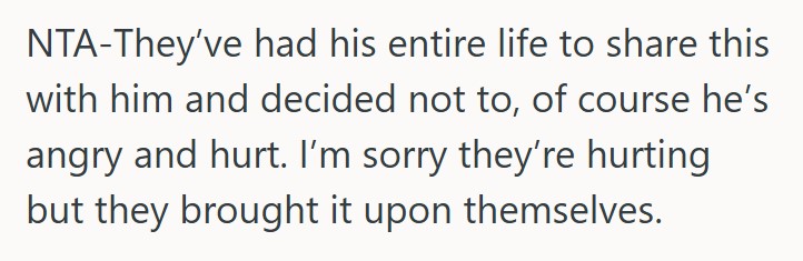 comment 2 3 She Told Her Sister To Let Her Kids Know Their Father Wasnt Their Biological Dad, So She Rubbed It In Her Face When Her Adult Children Finally Found Out