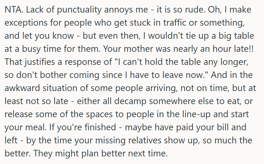 comment 5 28 Man Was Visiting His Home Country And Wanted To Go Out To Lunch With His Family, But While He Arrived At The Restaurant Early, The Rest Of His Family Was Very Late