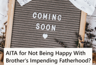 Everyone Is Happy About the News That Her Brother Is Becoming A Father, But She’s Pretty Sure It’s Going To Go Badly