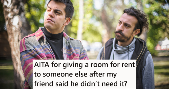 Two make friends standing outdoors