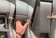 He Had a Completely Busted Glove Box, But He Took Care Of It In A Really Clever Way