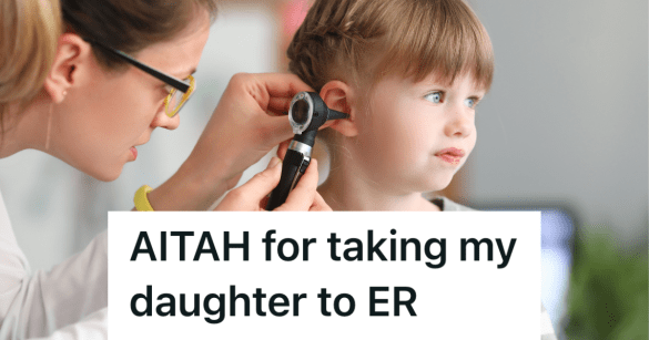 doctor examining girl's ear