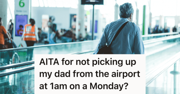man at the airport with his luggage