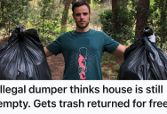 Stranger Illegally Dumped Their Trash In A Rural Home’s Yard, But They Left Their Address By Mistake. So This Homeowner Tracked Them Down And Returned The Junk To Its Source.