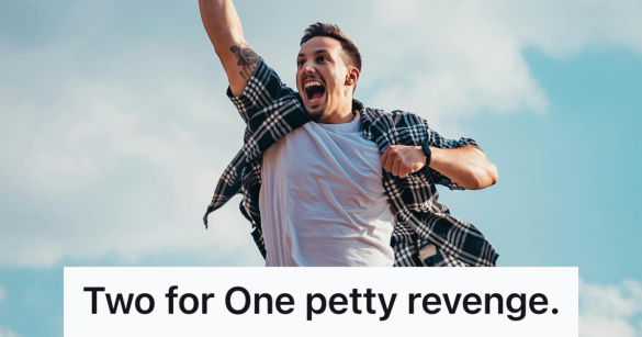 man looking excited raising his fist in the air